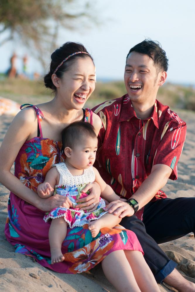 マウイ日本人フォトグラファー、家族写真