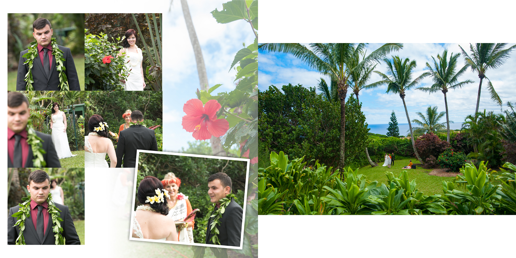 Maui Wedding Photography at Panoramic Tropical Setting in Haiku